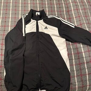 Adidas women’s Black and White Windbreaker